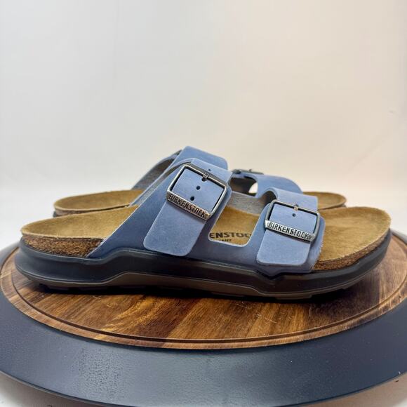Birkenstock Arizona Crosstown Size EU43=M10 Regular Elemental Blue Oiled Leather - Picture 1 of 8